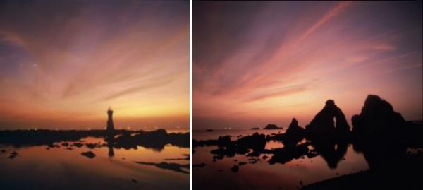 佐渡島観光スポット⑩絶景の夕日！七浦海岸「長手岬と夫婦岩」
