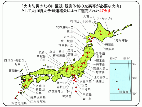 活火山マップ