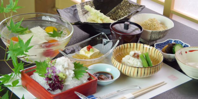 京都「鱧料理」ランキング⑧京豆腐と鱧で夏もさっぱりいただけます【祇園うえもり】