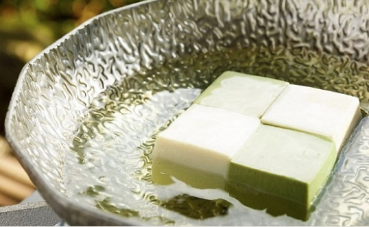 嵐山名湯豆腐ランキング③市松模様の湯豆腐が美しい！豆腐料理松ケ枝